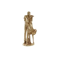 FIGURA RESINA 13X10X31 PAREJA DORADO