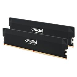 Crucial Pro RAM DDR5 64Go Kit (2x32Go) 6000MHz CL40, Mémoire Overclocking Gaming, Intel XMP 3.0 / AMD Expo, (PC) Mémoire RAM 64Go DDR5, Noir - CP2K32G60C40U5B