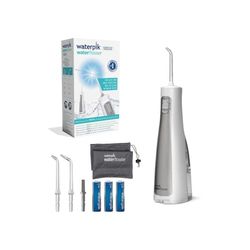 Waterpik Idropulsore Portatile Freedom, Strumento di Rimozione della Placca Dentale e Batteri, Senza Fili e Waterproof, Ideale per Viaggi, Piccoli Bagni o Uso in Doccia, Nero (WF-03UK010)