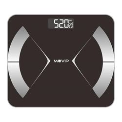 Muvip Body Muscle Digital Bad Bascula Bluetooth - LCD-skärm - Härdat glasplattform - 10 minnen - MAX Vikt