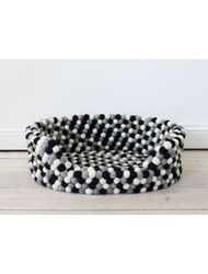 Wooldot - Svart vit hundbädd S 40 x 30 x 20 - (571400400084)