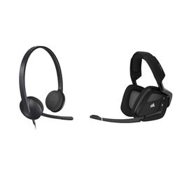 Logitech H340 Casque Filaire, & Corsair Void RGB Elite Casque de