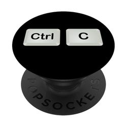 Control C - Ctrl C Kid Toddler Keyboard Caps Ctrl C Adulto PopSockets PopGrip Adhesivo