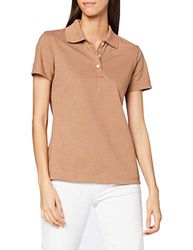 Trigema Poloshirt voor dames, Nougat-melange, 3XL