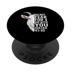 Cabra cristiana religiosa versículo bíblico amante de los animales PopSockets PopGrip Adhesivo