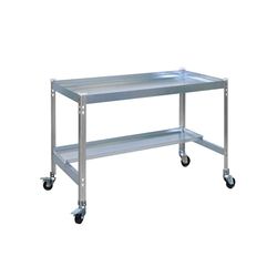 Tavolo da pranzo con ruote, 1200 x 600 cm, colore: grigio/giallo