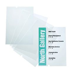 Durable 483719 Crystal Sign Refill Film for 4819 EDP-Writeable - Transparent (Pack of 10)