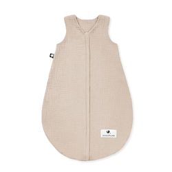 Julius Zöllner Sommarsovsäck muslin, 0,5 TOG, tvättbar vid 40 °C, tillverkad i Tyskland, OEKO TEX Standard 100, sand, storlek 68/74