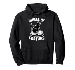Wheel Of Fortune Robot Vacuum Cleaner Funny Cat Pullover Hoodie