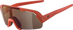 ALPINA Unisex - Kinderen, ROCKET YOUTH Q-LITE Sportbril, pumpkin-orange matt/red, One Size