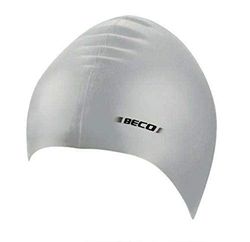 BECO Beermann GmbH & Co. KG Silikonhaube Gorro de natación, Unisex Adulto, Plata/Gris, Talla única