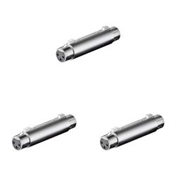 Goobay 27459 Adattatore/Attacco XLR, Presa a Presa (Confezione da 3)