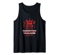 Carnivore Crusader BBQ King Emblem Camiseta sin Mangas