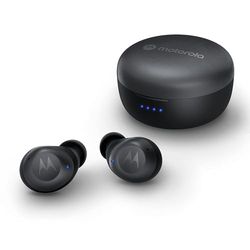 Motorola Sound Moto Buds 270 ANC - bezprzewodowe słuchawki douszne - Bluetooth - 18 godzin - Active Noise Cancellation – odporne na wodę i pot – czarne, S/M/L