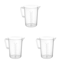 HENDI 567302 Taza medidora, Claro, 2 l (Paquete de 3)