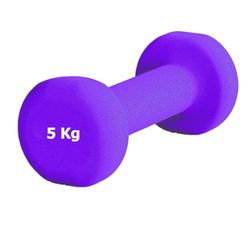 G5 HT SPORT Mancuernas de neopreno para gimnasio y gimnasio en casa, antideslizantes, de 0,5 a 6 kg, par o individual (1 x 5 kg)