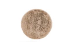 LUXOR- living Lot de 4 Coussins de Chaise Coste - en Fourrure synthétique - pour décoration de Salon ou de Chaise - Coussins d'assise Confortables - 40 x 40 cm - Ronds - Taupe
