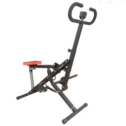I-Kracht, KT00131-SLV, Total Fitness Crunch con Monitor Digital, Aparato Compacto de Entrenamiento de Fuerza, Ideal para el Entrenamiento en casa, Talla única, Color Plateado
