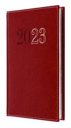 Collins Chelsea Slim Week To View 2023 Diario - Rojo (ND73.15-23) - Agenda de negocios completo, organizador de agenda y diario