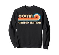 COLVIN Surname Retro Vintage 80s 90s Birthday Reunion Sudadera