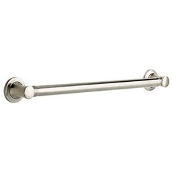 DELTA DCL5924-BN Carlisle 24-inch x 1 1/4-inch Decorative Bathroom Safety Grab Bar, Brushed Nickel