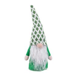 BigBuy Christmas Christmas Ornament White Green Sand Woven Santa Claus 33 cm