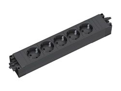 Bach STAP BASE 5xSchuko 3 GST18 bk