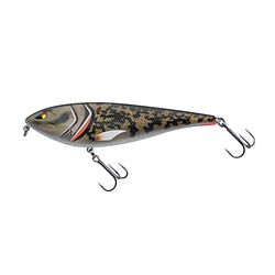 Berkley Zilla Glider, Fishing Hook, Hard Lures, Slow Sinking Glide Bait, Fusion 19 Treble Hooks, Erratic Action, extreme Loud Rattle, Lead Free PredatorFishing, Pike, Unisex, Burbot, 18g | 10cm