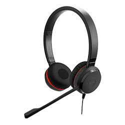 Jabra Evolve 20 SE UC - Auricolare stereo con cavo USB-C con unità di controllo delle chiamate, compatto mini USB (nero)