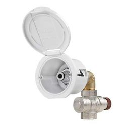 WATER INLET ELBOW+WHITE SQUARE COVER