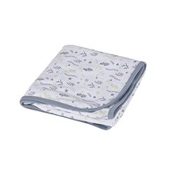 Bébé Douceur, Couverture 100% Coton 75 x 75 cm Ocean