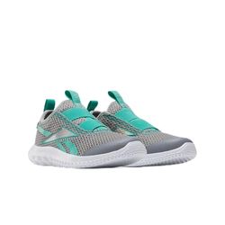 Reebok Rush Runner Slip-on Running, GREY3/UNLEASHEDGREEN/WHITE, 23 EU, Grey3 Unleashedgreen wit, 23 EU