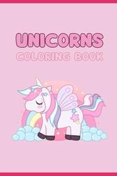 Pink Unicorns: Coloring Book