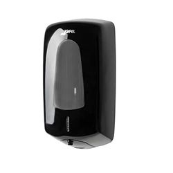 Jofel - Distributeur Automatique de Savon Mousse pour Fixation Murale, Rechargeable, capacité 1 l, Distributeur Optique de Savon sans Contact, boîtier ABS, Aitana AC76660, Noir Brillant