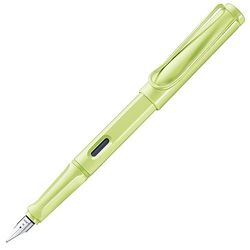 LAMY safari springgreen - Fountain Pen with ergonomic grip & polished steel nib in size F - ideal for any Writing & Calligraphy - including LAMY T 10 blue cartridge - Right-Handed