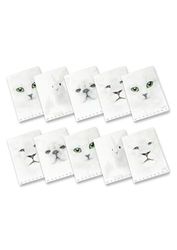 Pigna, Cuaderno Maxi Blanco Monocromo, A4, papel interior 100 g/m², 72 páginas, cubierta de cartón brillante/opaco, interior 0Q, cuadrados de 5 mm con bordes, temas surtidos, 10 unid.