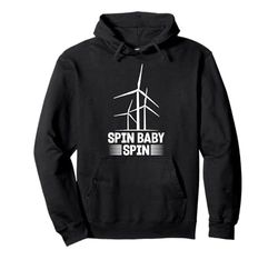 Energy SPIN BABY SPIN FUNNY Electricity Pullover Hoodie