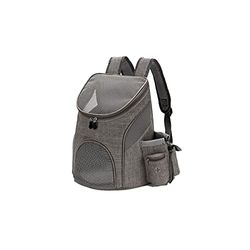 ERTGHHgbb pet backpack Foldaway Pet Carrier Backpack for Cat Dog Outside Travel Carrier For Small Medium Dogs Cats Portable Cat Backpack Pet Supplies (Color : Gray)