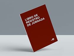 Livre Liderpapel journal des employés a4 10 employés mois page papier blanc 90 g