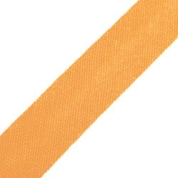 cyclingcolors 1x Cinta Bies de Algodón para Coser Ancho 14 mm Largo 25 m Telas Cojines Cestas Decoración, Naranja Calabaza
