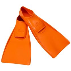 Flipper SwimSafe 1150 - Aletas para niños, de color naranja, talla 34 - 35, de caucho natural, como ayuda para nadar y divertirse en el baño