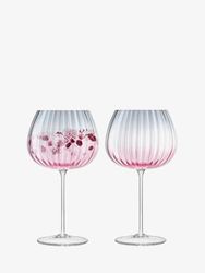 LSA International Dusk Calice Palloncino, Rosa/Grigio, 650 ml, 2 unità