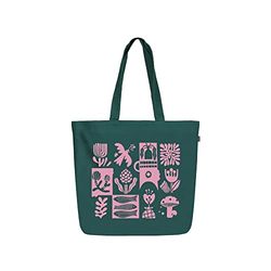 Eco Right Aesthetic Canvas Tote Bag for Women - Large, Reusable, Zippered Tote Bag with Inner Pocket, Perfect for School, Shopping, Work, Beach, Cute & Eco-Friendly Gift for Girls, Teachers, Mothers