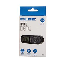 Radio numérique Portable ELBE RF96 Noir FM Mini