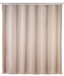 WENKO Rideau de douche anti-moisissure beige antibactérien, lavable Beige