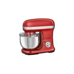 ProfiCook PC-KM 1197 - Impastatrice a 8 velocità, ciotola in acciaio inox da 5,0 litri, per impasti max. 2,5-3 kg, motore potente, coperchio in alluminio pressofuso massiccio (verniciato), rosso