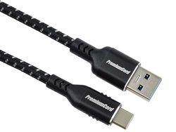 PremiumCord Câble de Connexion USB 3.2 Gen 1, Câble de Données Superspeed ​​​​Jusqu'à 5 Gbit/s, Câble de Charge Jusqu'à 3A, Puissance 60 W, PD 3.0 / QC 4.0, USB A vers USB C, Noir, Longueur 3 m
