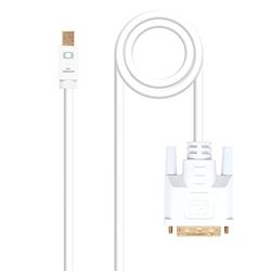 Nanocable 10.15.4202 - Mini DisplayPort op DVI, Mini DisplayPort/M-DVI/M, wit, 2,0 m