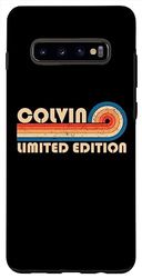 Carcasa para Galaxy S10+ COLVIN Surname Retro Vintage 80s 90s Birthday Reunion