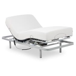 Geriafy – Letto Articolato Rinforzato con Materasso in Memory Foam da 20 cm Tencel | Tessuto Fresco e Morbido (90x200 cm, Telecomando via Cavo)